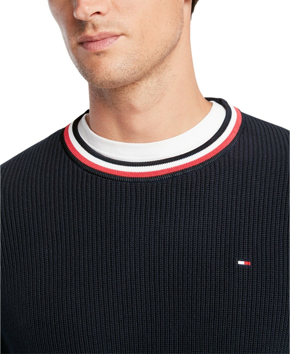 Tommy Hilfiger Men's Crewneck Pullover Sweater Blue Size Medium M