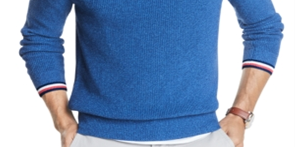 Tommy Hilfiger Men's Crewneck Pullover Sweater Blue Size Medium M