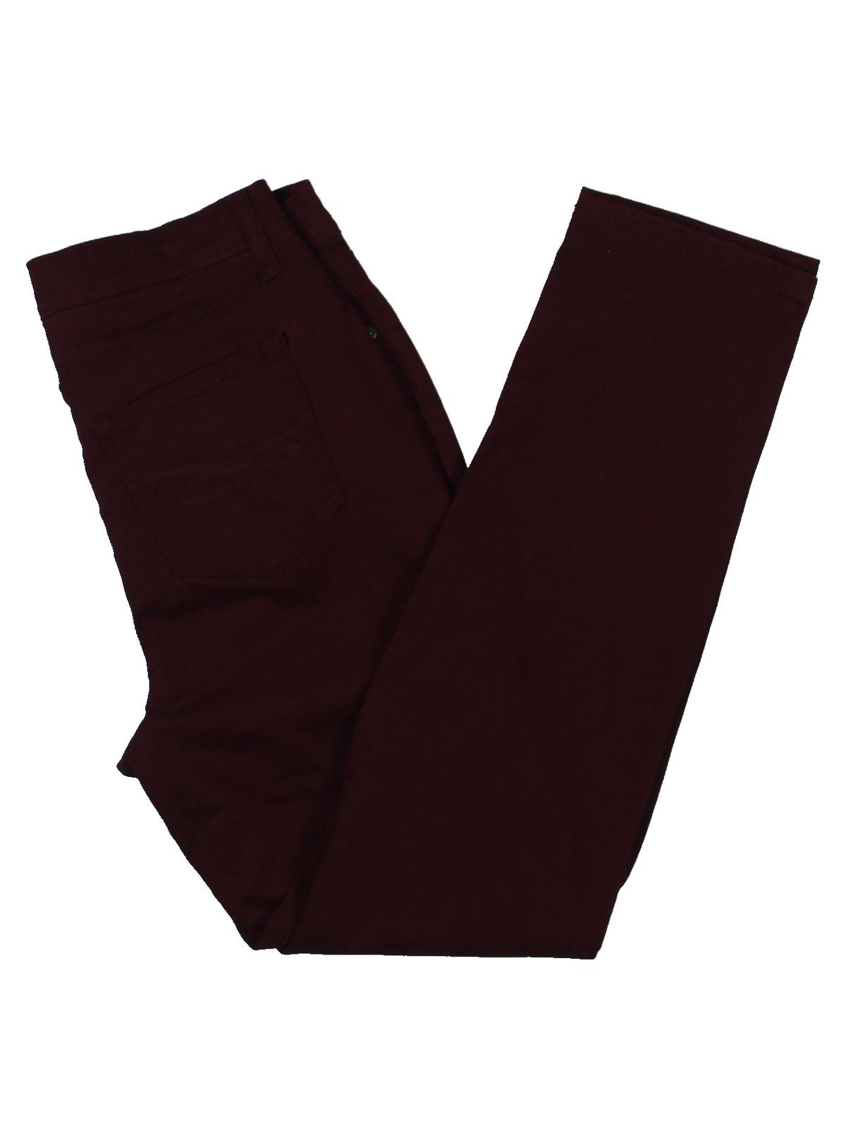 Style & Co. Women's Petites Denim High Rise Slim Leg Jeans Red Size 6 P