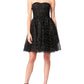 Betsey Johnson Women's Embellished Mini Party Dress Black Size 8