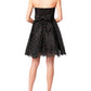 Betsey Johnson Women's Embellished Mini Party Dress Black Size 8