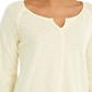 Style & Co Women's Split-Neck Tunic Yellow Size Small