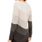 BCX Junior's Colorblocked Sweater Grey multi  Size X-Large
