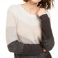 BCX Junior's Colorblocked Sweater Grey multi  Size X-Large