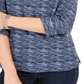 Karen Scott Women's Zip Neck Pullover Blue Size Small