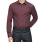 Calvin Klein Men's Classic Fit Plaid Shirt Red Size XX-Large