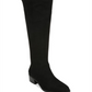 Bar III Women's Vayla Faux Suede Knee-High Riding Boots  Black Size 6.5 M