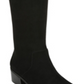 Bar III Women's Vayla Faux Suede Knee-High Riding Boots  Black Size 6.5 M