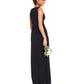 Adrianna Papell Women's Spaghetti Strap Full-Length Pencil Formal Dress Blue Size 14