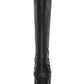 American Rag Women's Shoes Kyle Leather Closed Toe Knee High, Black sm, Size 8