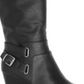 American Rag Women's Shoes Kyle Leather Closed Toe Knee High, Black sm, Size 8