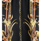 INC Women's Plus Size Printed Tie-Front Blouse Black Size 0X