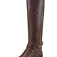 G by Guess Womens Haydin Leather Closed Toe Over Knee, Dark Brown, Size 7.5