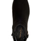 Charter Club Women's  Buckle Accent Cushioned Jaimee Almond Toe Block Heel Zip-up Booties Black Size 5 M -