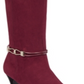 Karen Scott Women's Hollee Fabric Almond Toe Knee High Fashion Boots Red Size 6.5 M