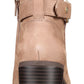 Giani Bernini Women's Putneyy Leather Almond Toe Ankle Fashion Boots Beige Size 8.5 M
