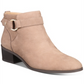 Giani Bernini Women's Putneyy Leather Almond Toe Ankle Fashion Boots Beige Size 8.5 M