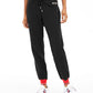 Tommy Hilfiger Women's Sport Fleece Varsity Joggers Black Size Large