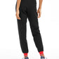 Tommy Hilfiger Women's Sport Fleece Varsity Joggers Black Size Large