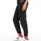 Tommy Hilfiger Women's Sport Fleece Varsity Joggers Black Size Large