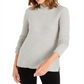 Alfani Women's Mock Neck Boucle Sweater Gray Size X-Small