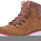 Anne Klein Womens Willpower Fabric Closed Toe Ankle Fashion Boots Brown Size 7.5 M
