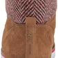 Anne Klein Womens Willpower Fabric Closed Toe Ankle Fashion Boots Brown Size 7.5 M