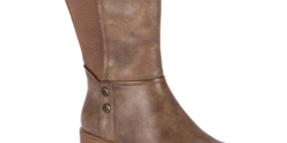 Baretraps Womens Madelyn Wide Calf Knee-High Boots Brown 10 Medium