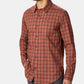 Columbia Men's Shirt Size Big Vapor Ridge Iii Classic Fit Orange  Size Large