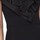 Bcbgmaxazria महिलाओं के लिए पेपलम रफ़ल्ड टॉप काला साइज़ XXS