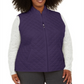 Karen Scott Women's Quilted Puffer Vest Purple Size 0X