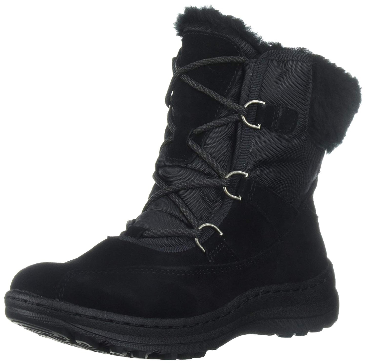 Bare Traps Womens Aero Leather Round Toe Ankle Cold Weather Boots Black Size 5.5 M