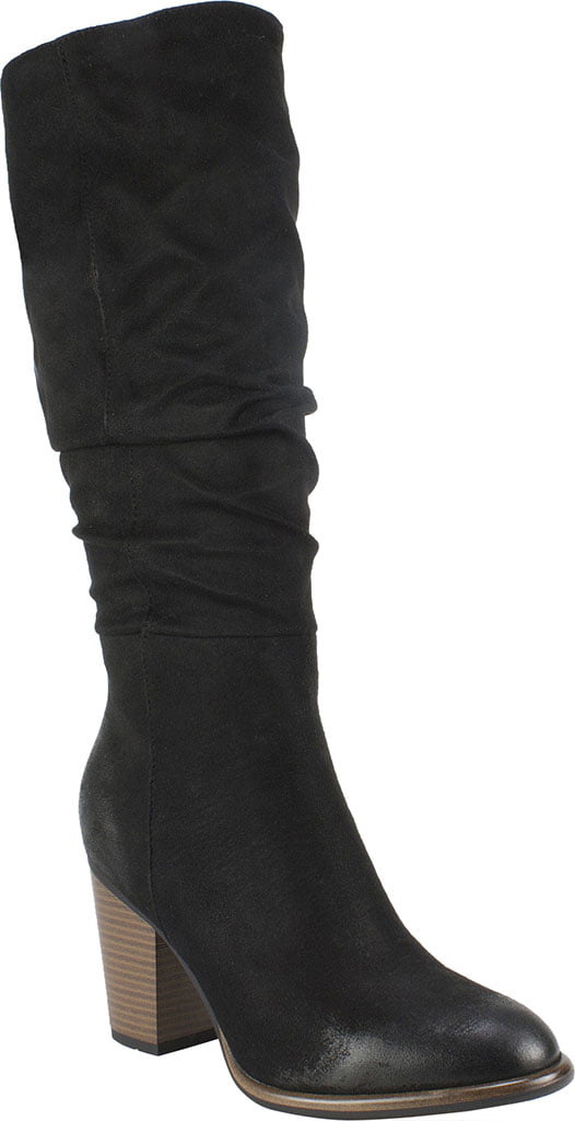 Women's White Mountain Trunell Tall Slouch Boot Black Size 7 M