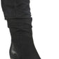 Women's White Mountain Trunell Tall Slouch Boot Black Size 7 M