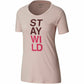 Columbia Women's Printed Short Sleeve Jewel Neck T-Shirt Active Wear Top Pink Size XS