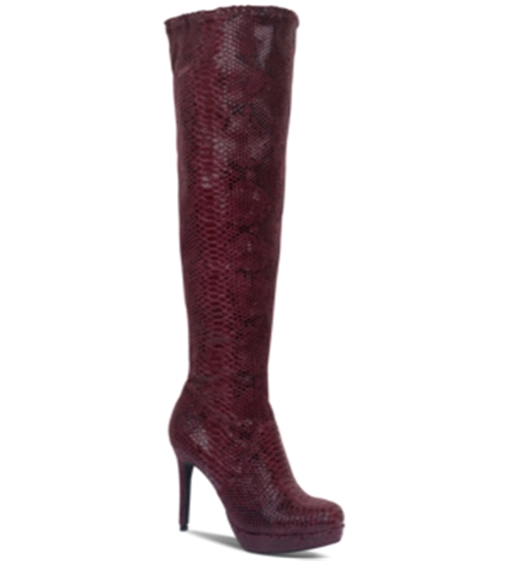 Thalia Sodi Women's Clarissa Tall Over the Knee Boots Purple Size 9 M