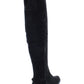 American Rag Womens Adarra Faux Suede Over-the-Knee Boots Black 5 Medium