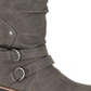 American Rag Womens Brinley Faux Leather Knee-High Riding Boots Gray Size 6 M