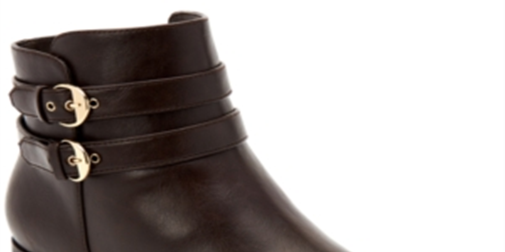 Charter Club Women's Jaimee Closed Toe Ankle Fashion Boots Brown Size 9.5M