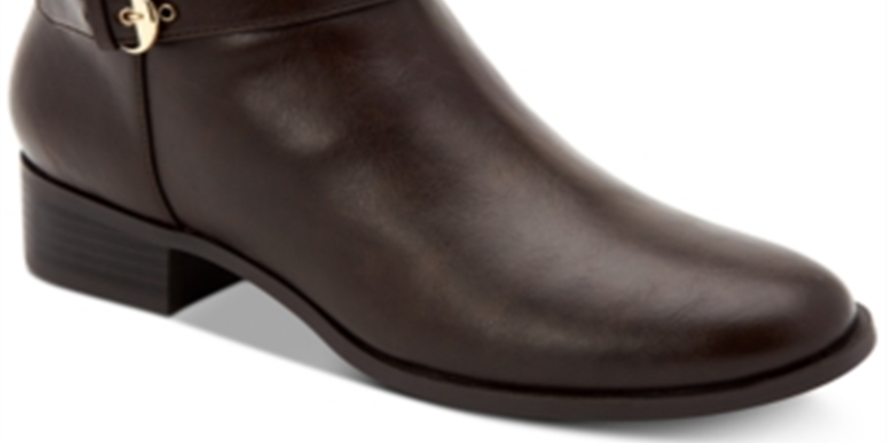 Charter Club Women's Jaimee Closed Toe Ankle Fashion Boots Brown Size 9.5M