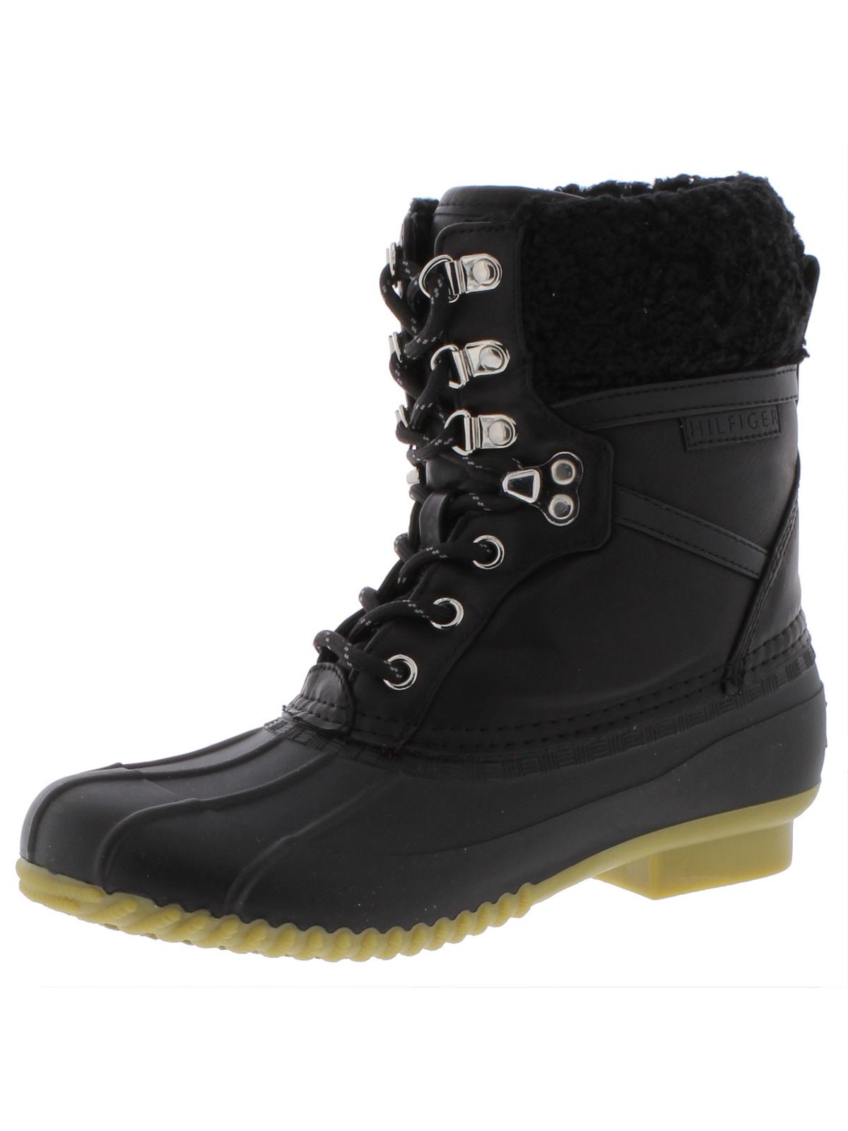 Tommy Hilfiger Womens Rian 2 Faux Fur Closed Toe Mid-Calf Cold Weather Boots Black Size 7 M