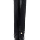 Charter Club Women's Shoes Jeanolal Leather Closed Toe Knee High Riding Boots Black Size 7 M