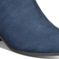 Giani Bernini Putneyy Memory Foam Block-Heel Booties Deep Midnight Leather Blue Size 9 M