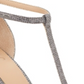 INC International Concepts Women's Rainor Fabric Peep Toe T-Strap Classic Pumps Silver Size 6.5 M