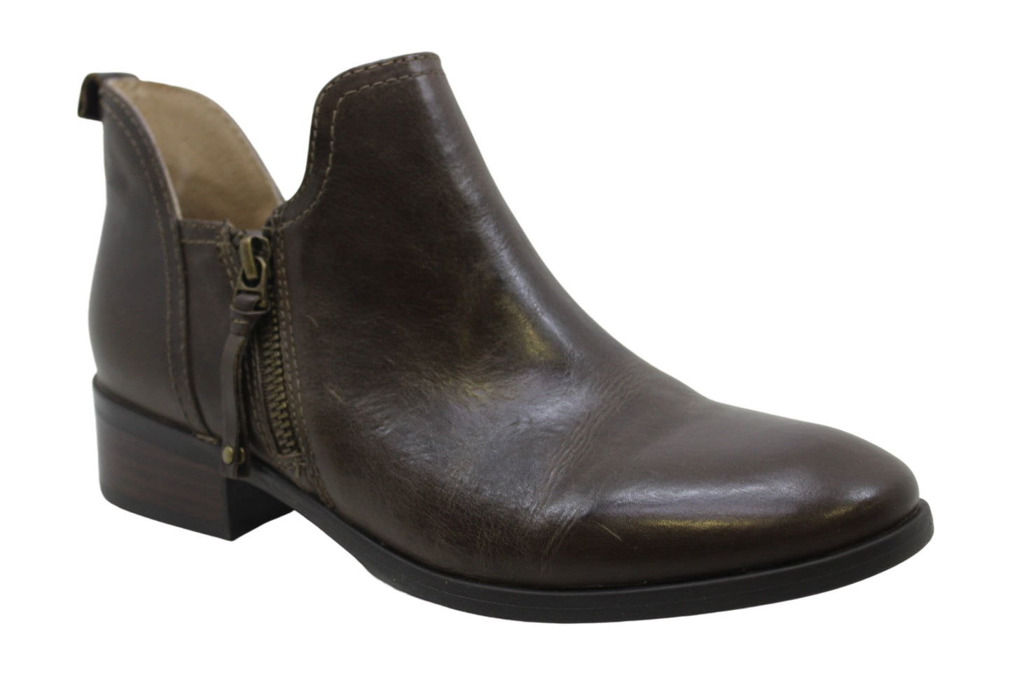 Lucca Lane Women's Casual Boots Moss Sayge Leather Bootie Green Size 8.5 M