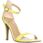 Material Girl Women's Blaire5 Faux Suede High Heel Dress Sandals Green Size 7 W