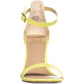Material Girl Women's Blaire5 Faux Suede High Heel Dress Sandals Green Size 7 W