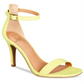 Material Girl Women's Blaire5 Faux Suede High Heel Dress Sandals Green Size 7 W