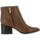 Tommy Hilfiger Womens Jetz 2 Faux Leather Ankle Boots Brown 8.5 Medium