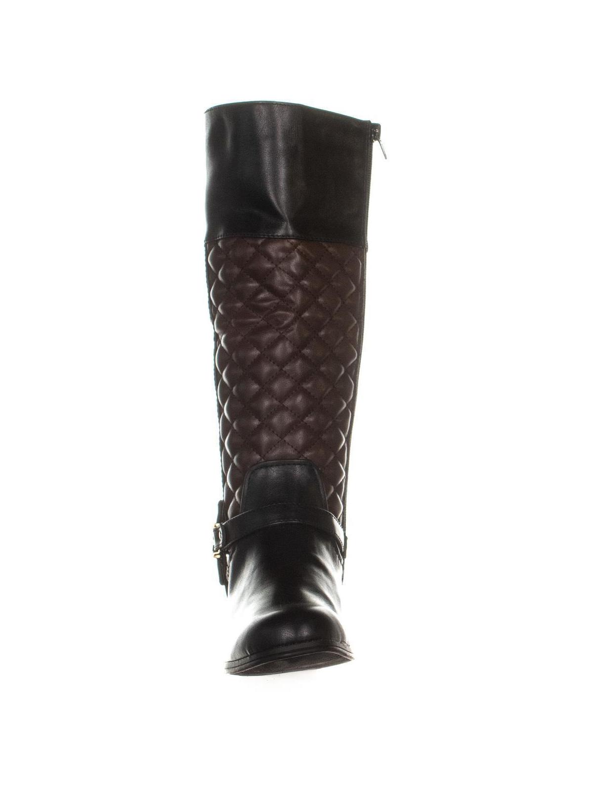 Womens CC35 Helenn Zip up Mid Calf Boots Black/Brown Black Size 8 M